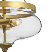 Dike 3-Light Gold Chandelier