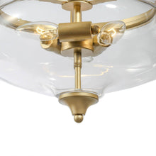 Dike 3-Light Gold Chandelier