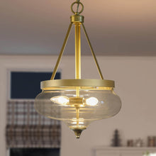 Dike 3-Light Gold Chandelier