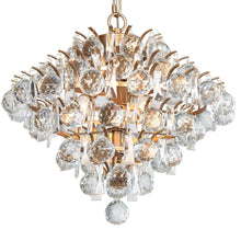 Anteros 4-Light Geometric Crystal Chandelier