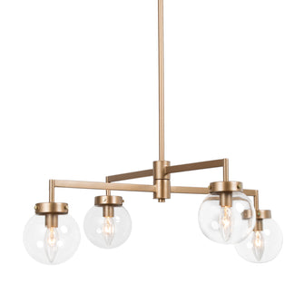 Eirene 4-Light Chandelier with Glass Shades