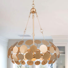 Brass Drum Chandelier