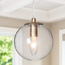 Seeded Glass Pendant Light 