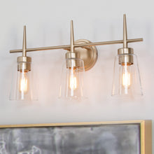 brushed brass vanity light