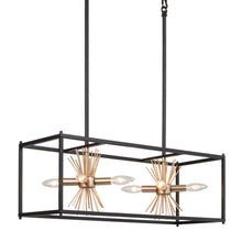 Helios 8-Light Sputnik Rectangle Chandelier