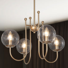 Juno 4-Light Chandelier with Globe Glass Shades