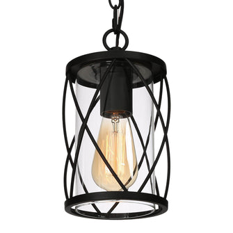 Arke 1-Light Cylinder Outdoor Pendant Light