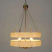 Aletheia 4-Light Drum Chandelier with Fabric Shade