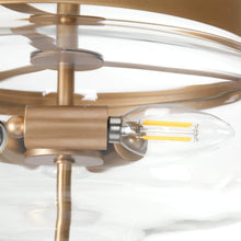 Dike 3-Light Gold Semi-flush Mount Ceiling Lights