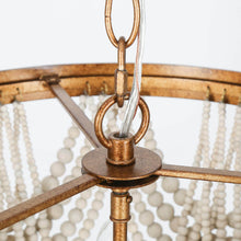 Aura 4-Light Vintage Tiered Beaded Chandelier