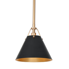 Hebe 1-Light Cone Pendant Light -Metal Shade