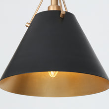 Hebe 1-Light Cone Pendant Light -Metal Shade