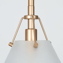 Hebe 1-Light Cone Pendant Light -Frosted Glass