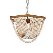 Eleos 4-Light Hexagon Beaded Chandelier