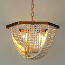 Eleos 4-Light Hexagon Beaded Chandelier